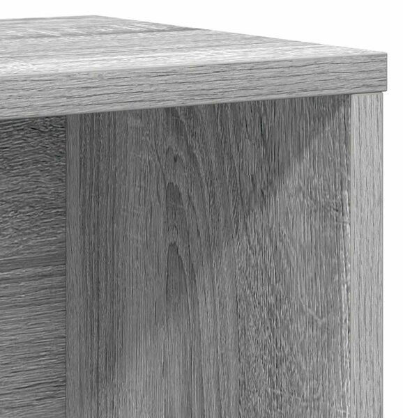 Szürke sonoma színű szerelt fa könyvespolc 60x24x101,5 cm