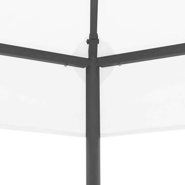 Kerti Pavilon - Hatszögletű - Fehér - 323x275x265 cm