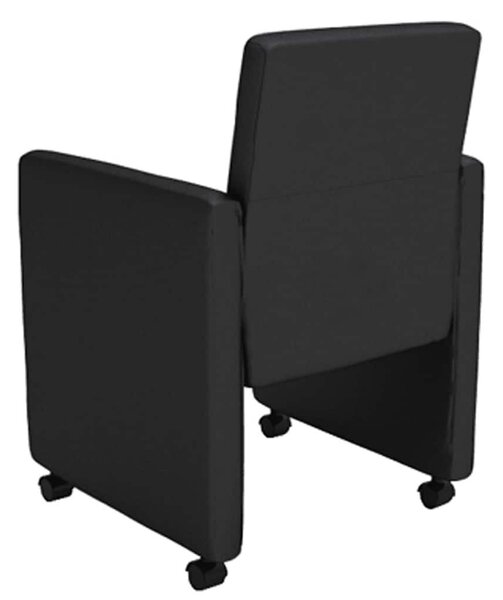 Elegáns Műbőr Étkezőszék - 6 db - Fekete