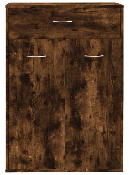 VidaXL Cipősszekrény - Füstös Tölgy - 60x35x84 cm