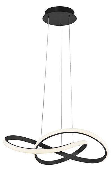 Design függőlámpa fekete 57 cm-es fényerőszabályzó LED-del - Viola Due
