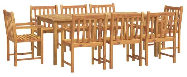 Akácfa Kerti Étkezőgarnitúra - 8+1 Fős - 200x100cm