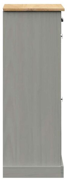Vigo Cipőszekrény - Fenyőfa - Szürke - 60x35x96 cm
