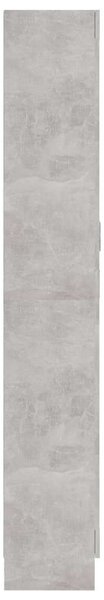 Betonszürke forgácslap könyvszekrény 82,5 x 30,5 x 185,5 cm