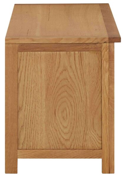 Tömör Tölgyfa Cipőtartó Pad - 6 Rekesz - 90x37x45 cm