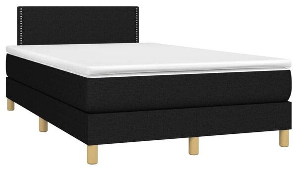 Fekete Ágy LED-del - 120x200 cm