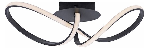 Mennyezeti lámpa fekete 61 cm 3 fokozatban szabályozható LED-del - Viola Due