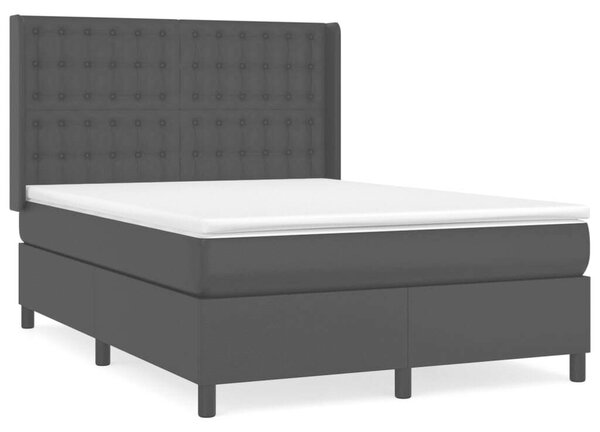 HomeComfort - Fekete Műbőr Ágy - 140x200 cm