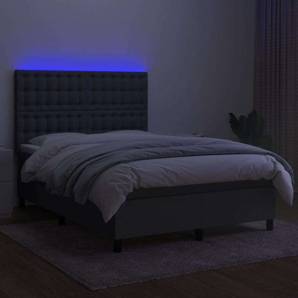 LED-es Ágy - Szövet - 140x190 cm