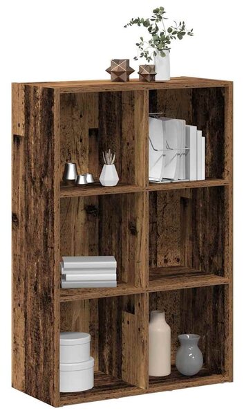 Régi fa szerelt fa könyv-/tálalószekrény 66 x 30 x 98 cm