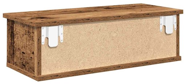 Antik fa színű szerelt fa faliszekrény 60x26x18,5 cm