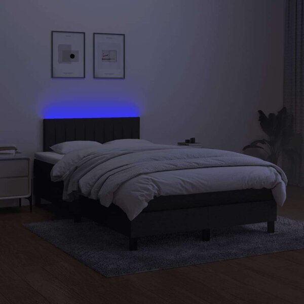 HomeSweetHome - Fekete Ágy LED-del - 120x200 cm