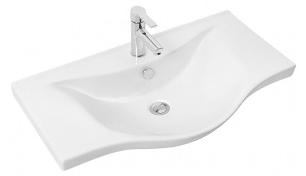 Viva STYLE Bianka 80 lábon álló fürdőszobabútor 3 fiókos Sanovit ALBATROS 10080 mosdóval 80 x 46 cm