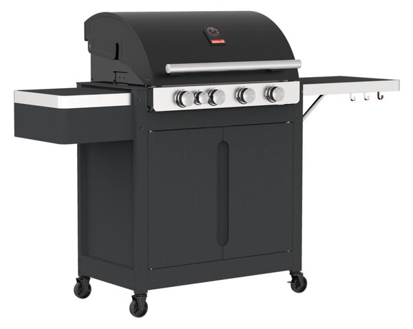 Barbecook BC-GAS-2038 Stella 4311 gázgrill, tárolóval, infravörös oldalégővel, 174x59x119cm