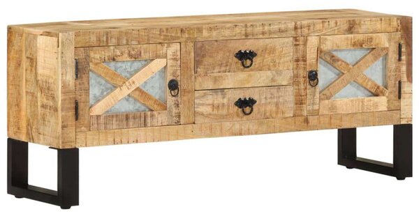 Mangófa TV-szekrény - Ipari Stílus - 110x30x45 cm