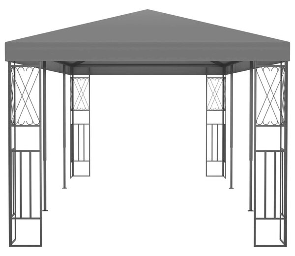 VidaXL Antracitszürke szövetpavilon 3 x 6 m
