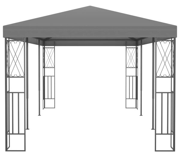 VidaXL Antracitszürke szövetpavilon 3 x 6 m