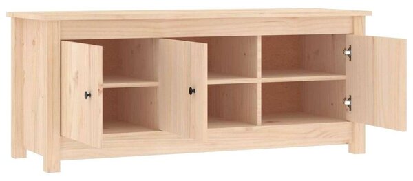 Tömör fenyőfa cipősszekrény 110 x 38 x 45,5 cm
