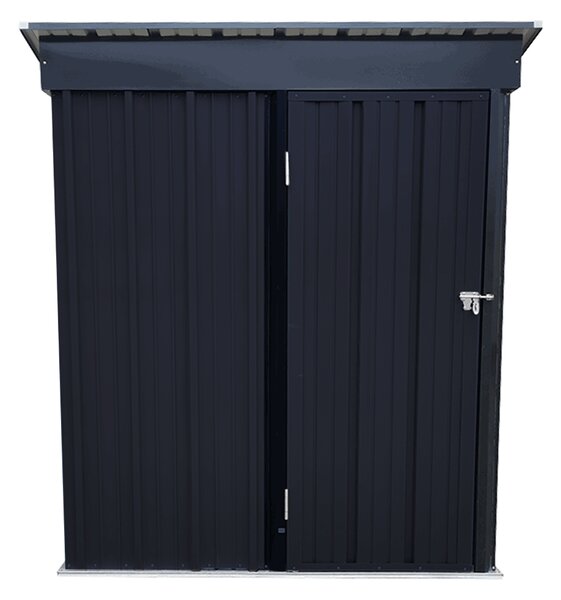 KONDELA Pléh kerti szerszámos ház, antracit/fehér, 1,6x0,9 m, NELON