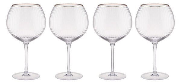 GOLDEN TWENTIES Gin Tonic pohár, 650ml, 4 db-os készlet