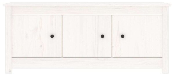 VidaXL Fehér Fenyőfa Cipősszekrény - 110x38x45,5 cm