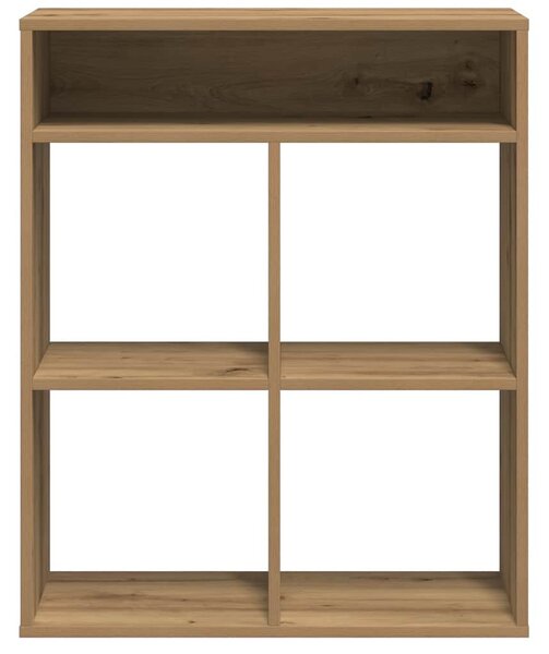 Könyvszekrény kézműves tölgy 66x31x80 cm szerelt fa