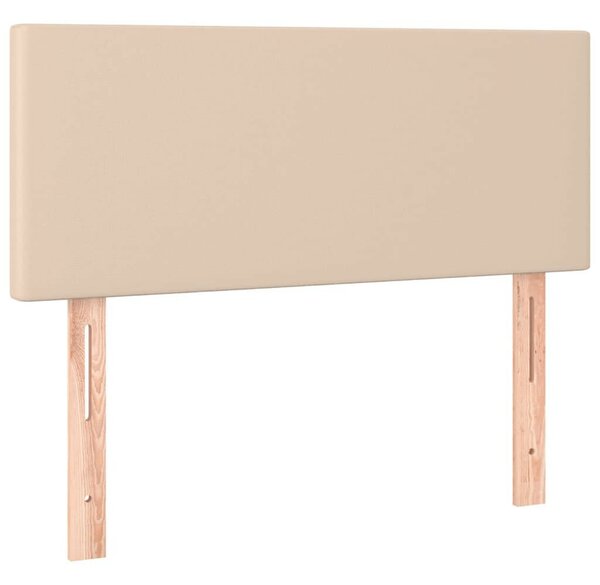VidaXL cappuccino színű műbőr rugós ágy matraccal 100 x 200 cm
