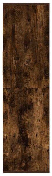 Füstös tölgy színű szerelt fa könyvszekrény 34x31x112 cm
