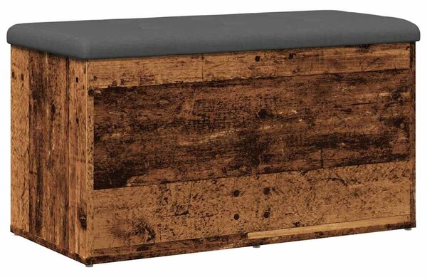 Antik fa szerelt fa tárolópad 82x42x45 cm