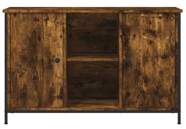 VidaXL füstös tölgyszínű szerelt fa TV-szekrény 100x35x65 cm