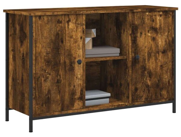 VidaXL füstös tölgyszínű szerelt fa TV-szekrény 100x35x65 cm