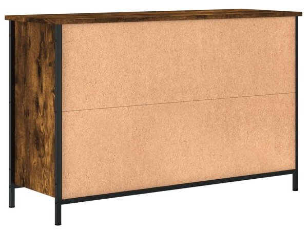 VidaXL füstös tölgyszínű szerelt fa TV-szekrény 100x35x65 cm