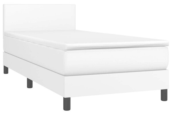 VidaXL LED-es Ágy - Műbőr - 100x200 cm