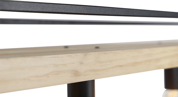 Okos lógólámpa fekete fával 4-lámpás, beleértve a Wifi G95-öt - Shelf