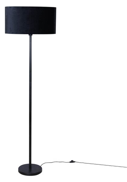 Állólámpa fekete ovális bársony lámpabúrával 50 cm - Simplo