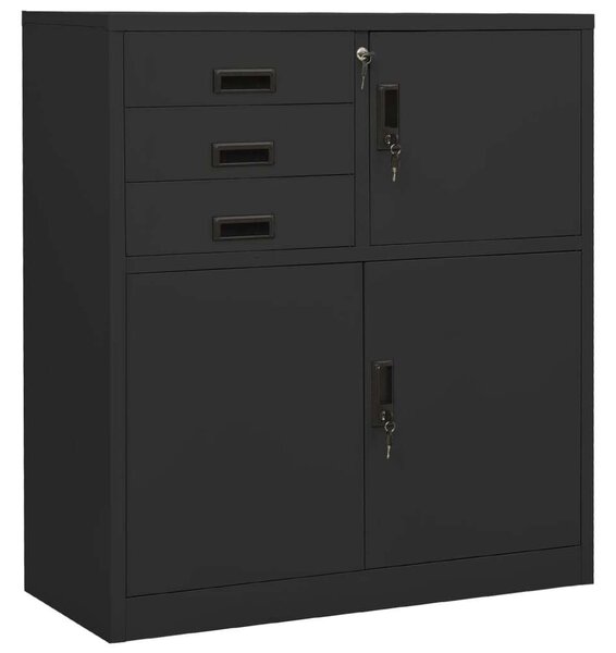 VidaXL Acél Irodai Szekrény - 90x40x102 cm