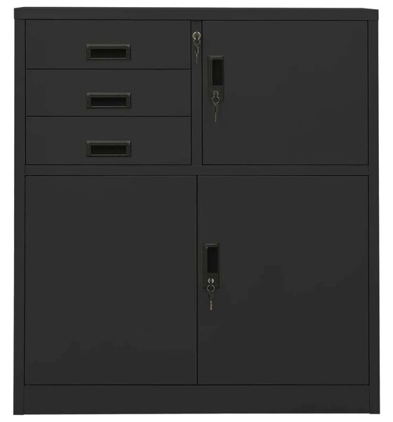 VidaXL Acél Irodai Szekrény - 90x40x102 cm