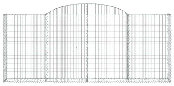 VidaXL Gabion Kosár Készlet - 11 db - 300x30x120/140 cm
