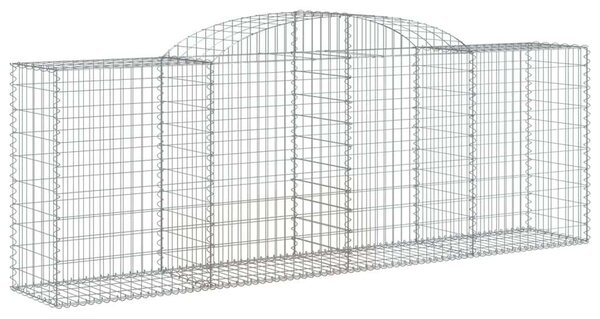5 db íves horganyzott vas gabion kosár 300 x 50 x 100/120 cm