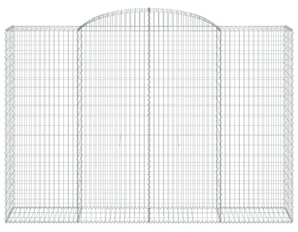 VidaXL Gabion Kosár - 2 db Íves - 300x50x200/220 cm