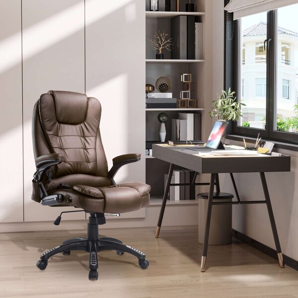 Homcom masszázsszék Fekete 62x68x121 cm