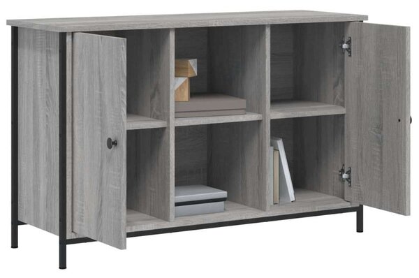 Szürke sonoma színű szerelt fa tv-szekrény 100 x 35 x 65 cm