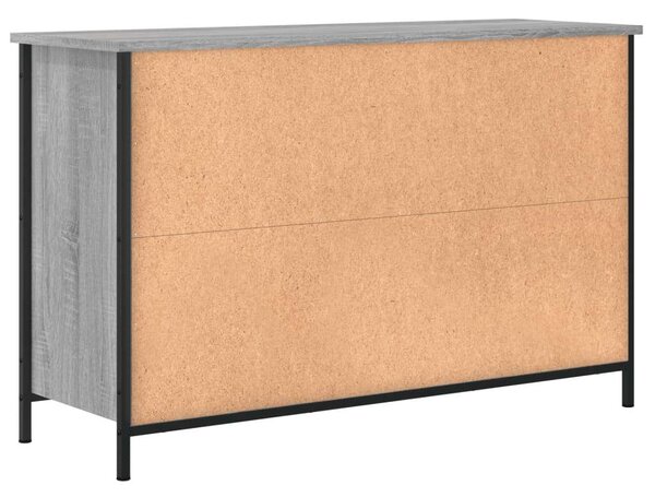 Szürke sonoma színű szerelt fa tv-szekrény 100 x 35 x 65 cm