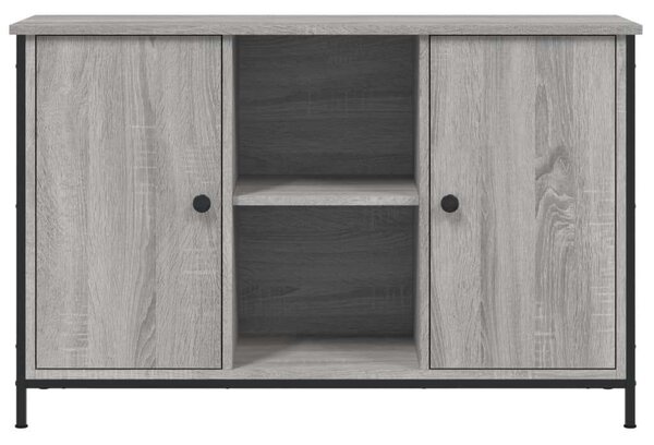 Szürke sonoma színű szerelt fa tv-szekrény 100 x 35 x 65 cm