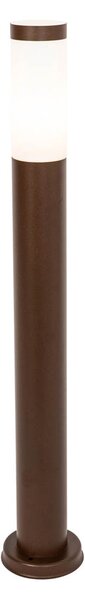 Kültéri lámpaoszlop rozsdabarna opállal 80 cm IP44 - Rox