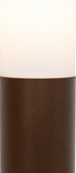 Kültéri lámpaoszlop rozsdabarna opállal 45 cm IP44 - Rox