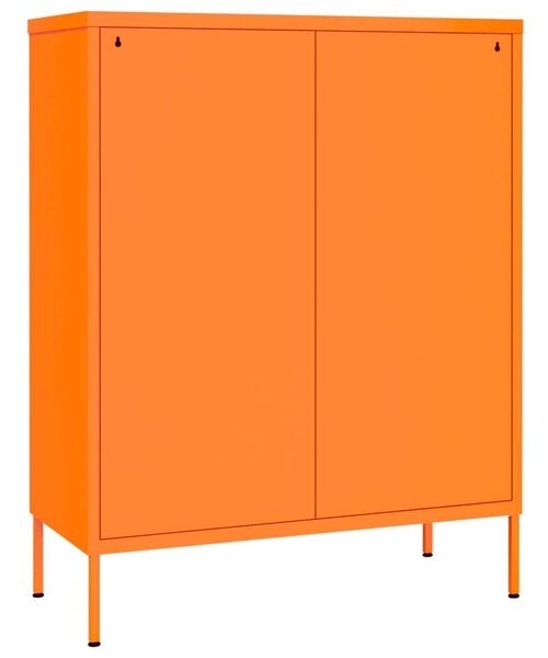 Narancssárga acél fiókos szekrény 80 x 35 x 101,5 cm