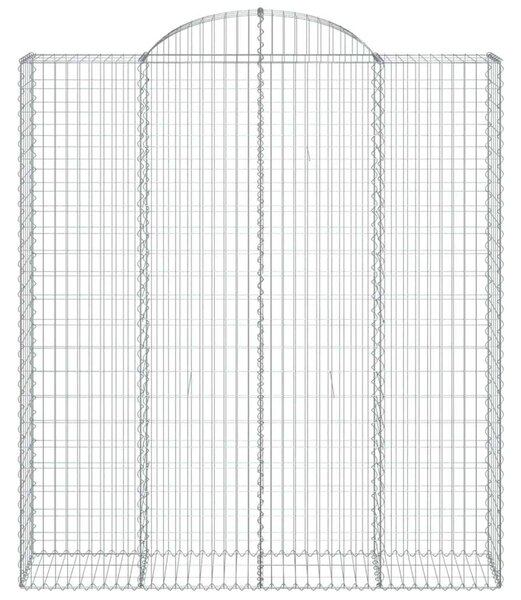 VidaXL Gabion Kosár Kerti Fal - 8 db - 200x50x220/240 cm