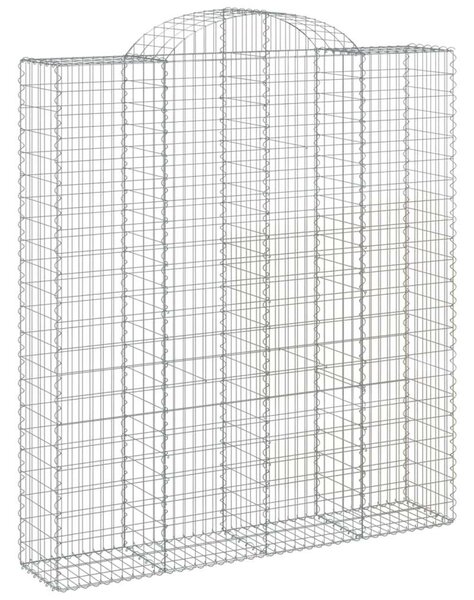VidaXL Gabion Kosár Kerti Fal - 8 db - 200x50x220/240 cm