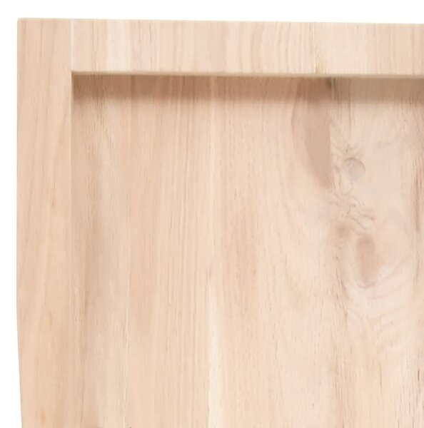 Kezeletlen tömör tölgyfa fali polc 60x50x(2-4) cm